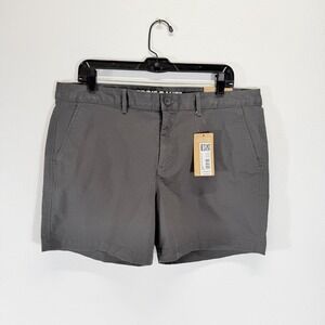 Eddie Bauer Women's Legend Wash Willit Stretch Mid-Rise Gorpcore Shorts Gray 14